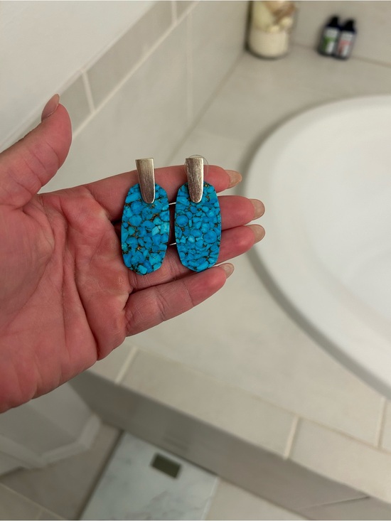 Kendra Scott Jewelry - Kendra Scott Turquoise Mosaic Drop Earrings